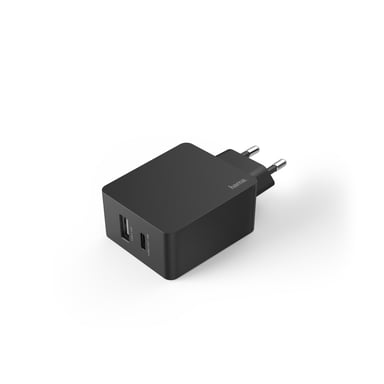 Hama 00210575 caricabatterie per dispositivi mobili Smartphone, Tablet Nero, Verde, Viola, Bianco Rete Carica rapida Interna