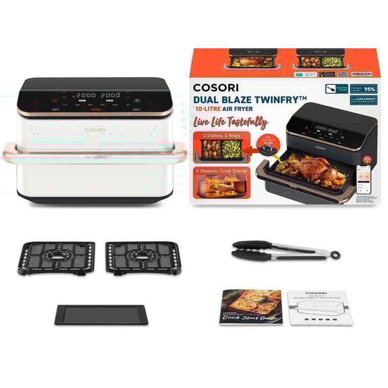 COSORI Friteuse sans huile double panier Dual Blaze Twinfry™ Chef Edition avec une capacité de Neuf - vue 7