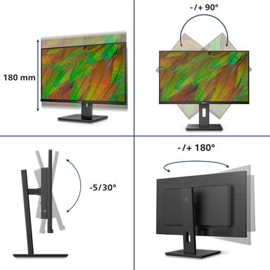 Philips 3000 series 32B1N3800/00 écran plat de PC 81,3 cm (32'') 3840 x 2160 pixels 4K Ultra HD LCD Noir