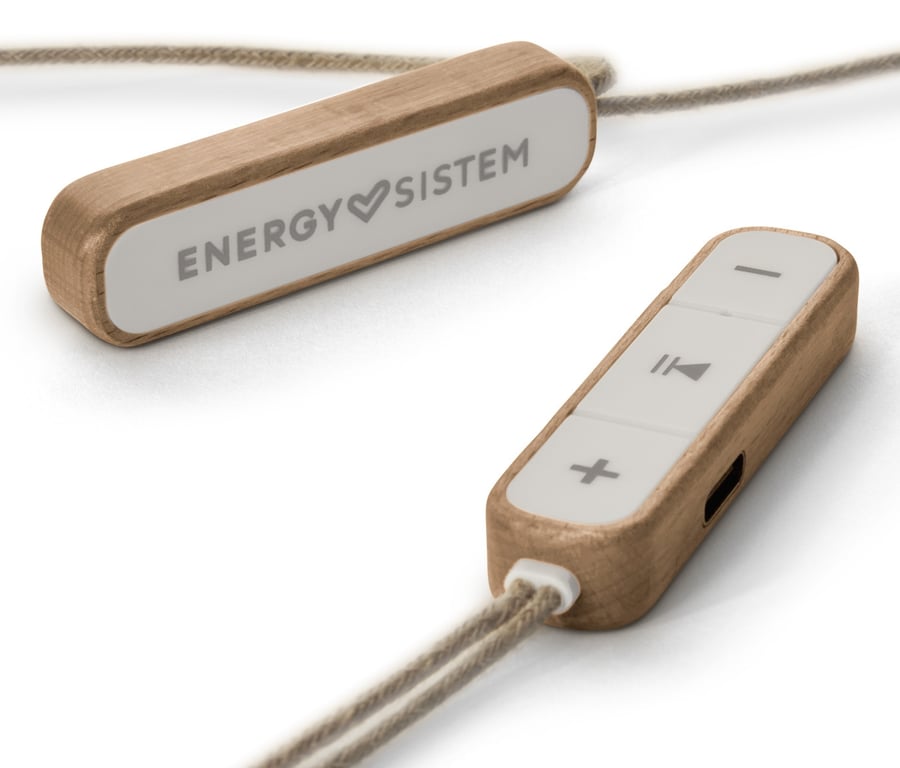 Écouteurs Energy Sistem Earphones Eco BT – Bluetooth 5.1, Bois Durable - vue 2
