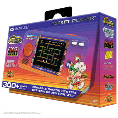 My Arcade - Pocket Player Data East Hits - Consola de juegos portátil - 308 juegos en 1