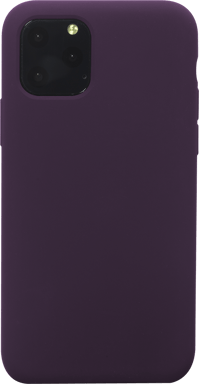 Coque pour iPhone 11 Pro SoftTouch Silicone Aubergine Bigben