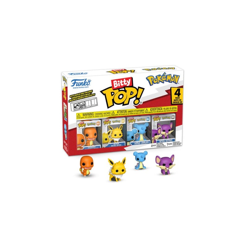 Pack de 4 figurines Funko Bitty Pop Pokémon Charmander - vue 3