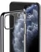 Pack Protection pour ''IPHONE 12'' (Coque Chrome Silicone + Film Verre Trempe)