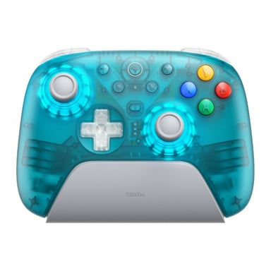 8BitDo Ultimate 2 controller senza fili Clear Blue Edition - PC Windows, Apple, Steam e Android