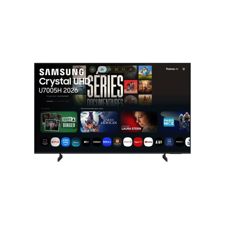 Samsung TU75U7005H TV LED 75 190 cm 4K UHD 3840x2160 HDR10+ Smart TV Gaming Hub 3xHDMI WiFi - vue 3