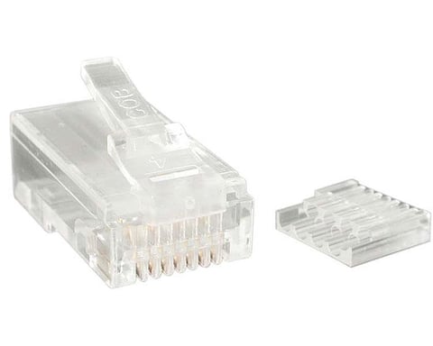 StarTech.com CRJ45C6STR50 conector de hilos RJ-45 Transparente