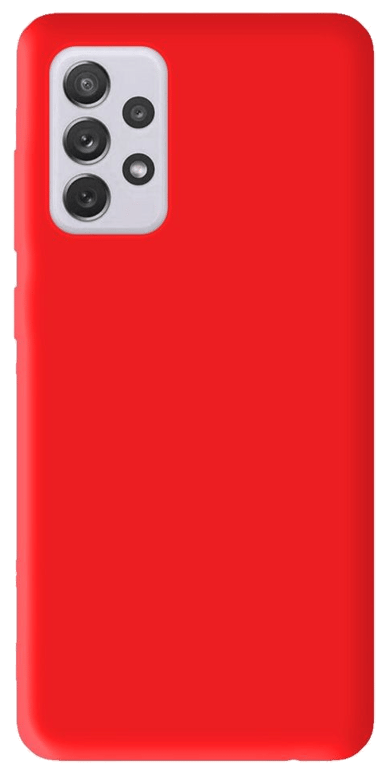 Coque silicone unie compatible Mat Rouge Samsung Galaxy A52