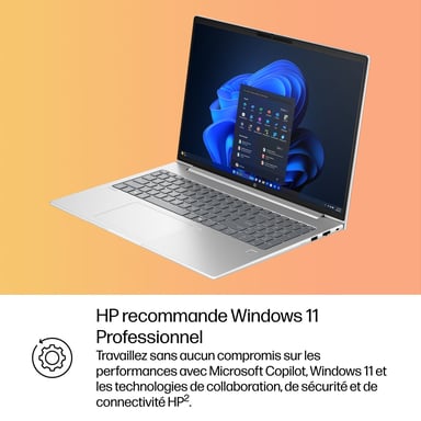 HP ProBook 4 G1i AI Intel Core Ultra 7 255U Portátil 40,6 cm (16'') WUXGA 16 GB DDR5-SDRAM Wi-Fi 7 (802.11be) Windows 11 Pro AI PC Plata