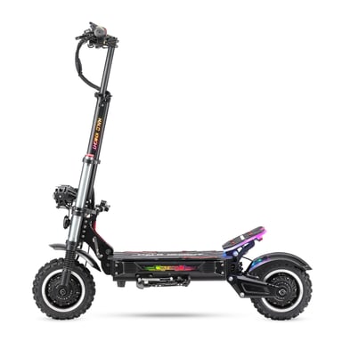 Trottinette électrique T107 Pro Pneu tout-terrain 11 pouces 3000W*2 Double moteur Batterie 60V 38.4Ah Autonomie maximale 80km