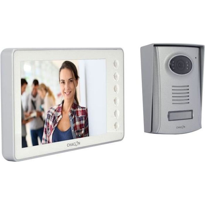 Videophone CHACON 2 fils 7'' IP44 Vision nocturne Garantie - vue 2