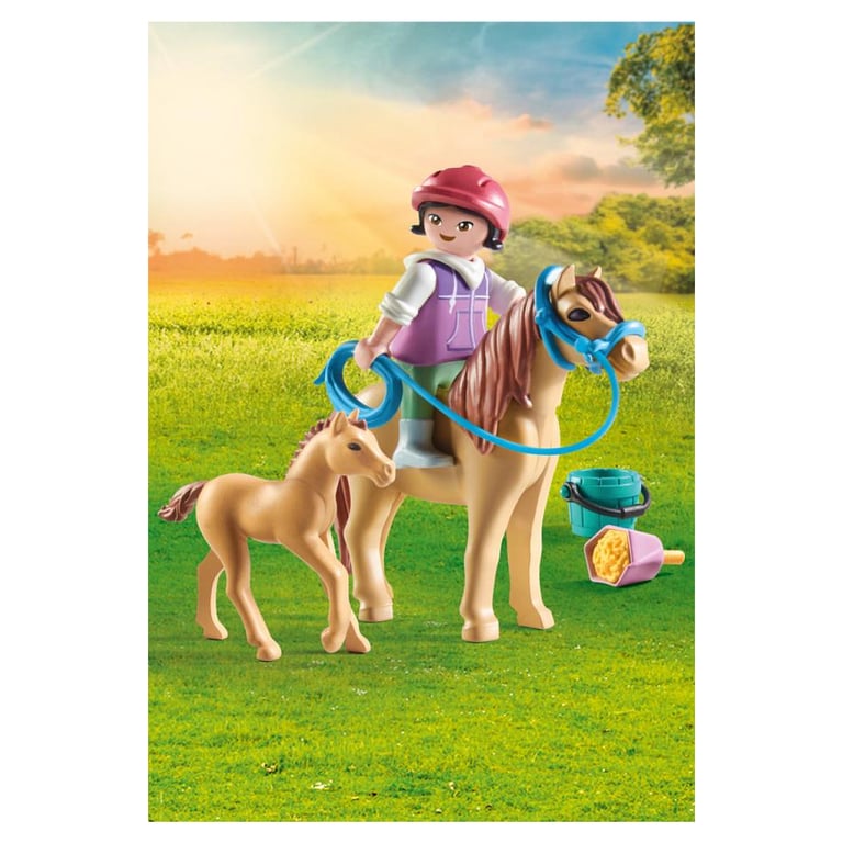 Jeux D'imitation Enfant Avec Poneys Playmobil La Boite - vue 4