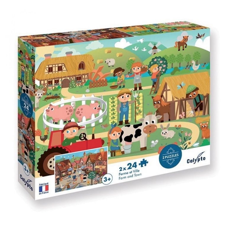 Puzzle Sentosphère Ferme Et Ville De 2 À 24 Pièces - vue 1