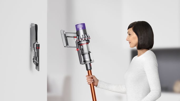 Dyson V10 Absolute Aspiradora escoba 2 en 1 Batería Secar Sin bolsa Cobre, Níquel