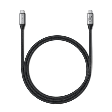 Satechi USB4 V2 Pro Cable cable USB USB4 Gen 4x2 1,2 m USB C Plata, Negro