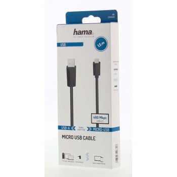 cavo micro-USB, USB 2.0, 480 Mbit/s, 1,50 m