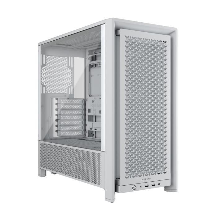 Boîtier Corsair ATX Semi-Tour en Blanc - Neuf