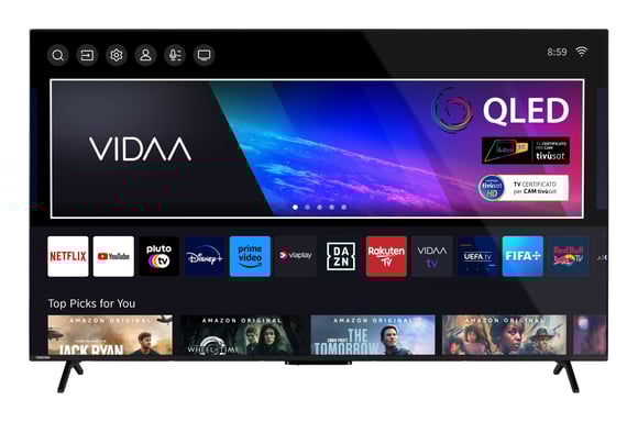 Toshiba 65QV2463DA Televisor 165,1 cm (65'') 4K Ultra HD Smart TV Negro 250 cd / m²