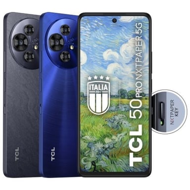 TCL 50 Pro NXTPAPER 5G 17,3 cm (6.8'') SIM dual Android 14 USB Tipo C 8 GB 512 GB 5010 mAh Azul