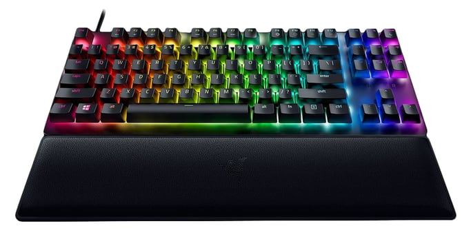 Razer Huntsman V2 Tenkeyless teclado Juego USB QWERTY Inglés de EE. UU. Negro
