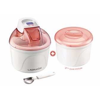 Sorbetière LAGRANGE Pomelo – 2 Cuves Réfrigérantes 1,5L, Cuillère Inclus - vue 4