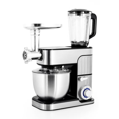 Robot Pétrin Inox 5.5l Avec Hachoir Antara Pro Kitchencook Gris