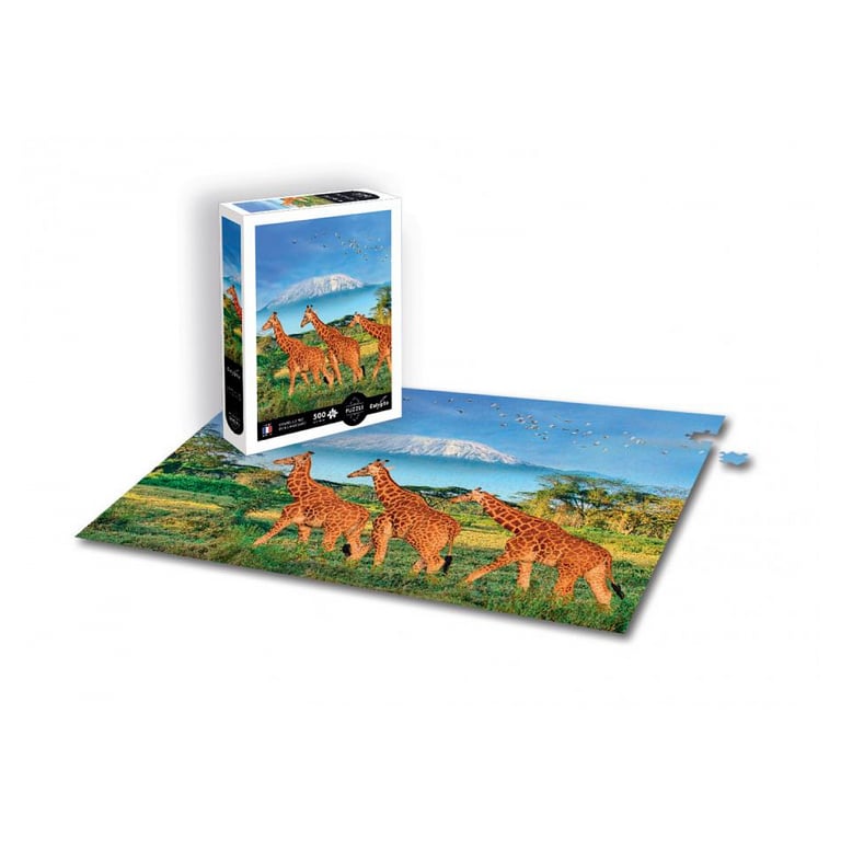 Sentosphere Puzzle Calypto XL 500 pièces - Magnifiques Girafes en Velours