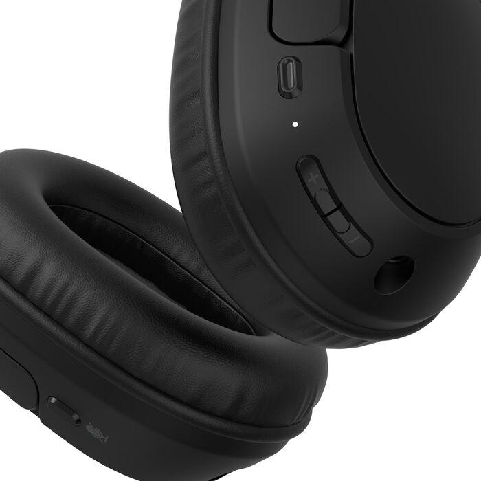 Belkin AUD009HQBK casque Casques Sans fil Arceau Appels/Musique USB Type-C Bluetooth Noir - Neuf