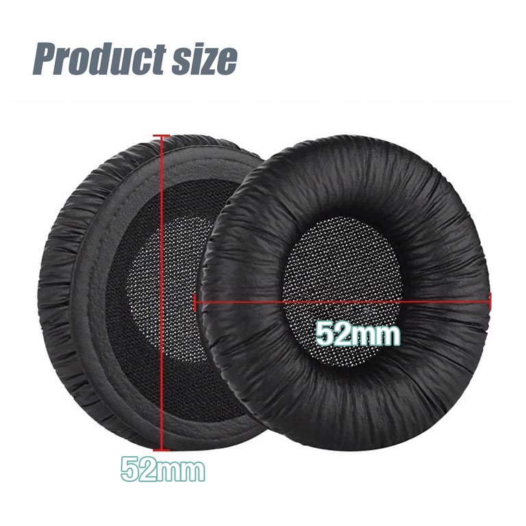 Coussinets d'oreille et cache-oreilles pour Sennheiser PX100/200/100-II Black - Neuf
