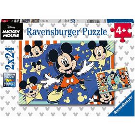 Puzzles 2 x 24 pièces : Disney Mickey Mouse : Au cinéma Ravensburger France - vue 3