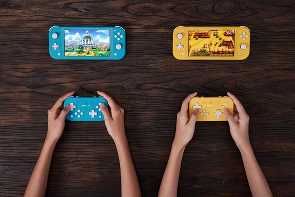 8BitDo Lite Jaune Manette Bluetooth pour Switch Lite, Switch et Windows