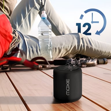 Enceinte Portable Bluetooth Étanche avec Autonomie 12 Heures Noir
