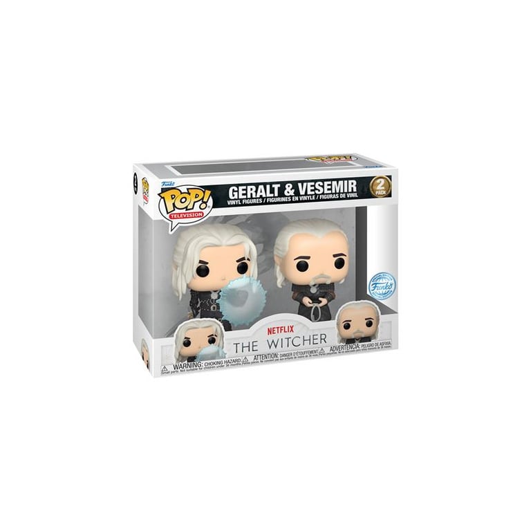 Figurine Funko Pop TV Witcher S2 Geralt and Vesemir Neuf