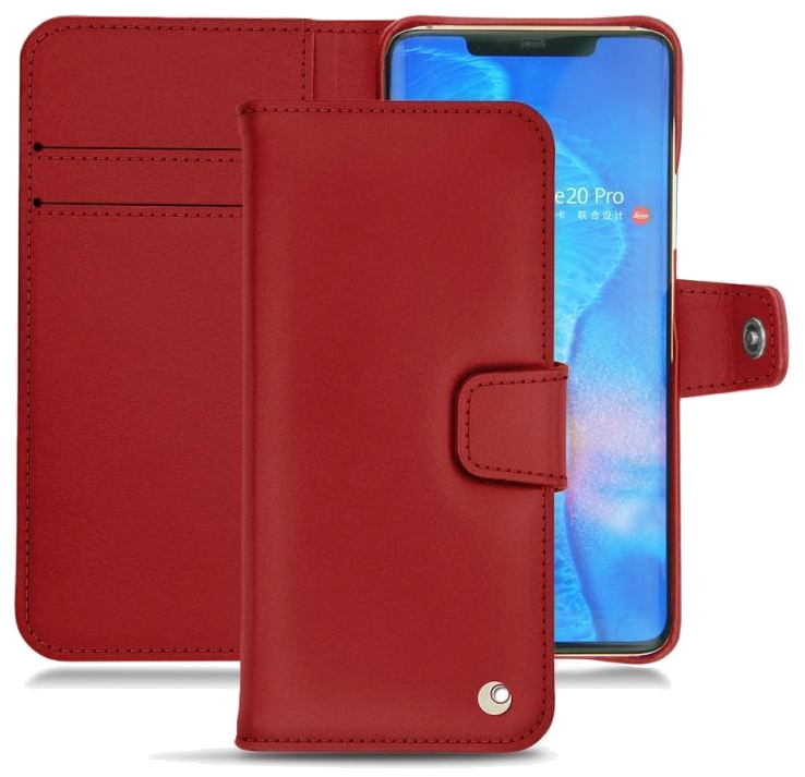 Housse cuir Huawei Mate 20 Pro - Rabat horizontal portefeuilleRouge