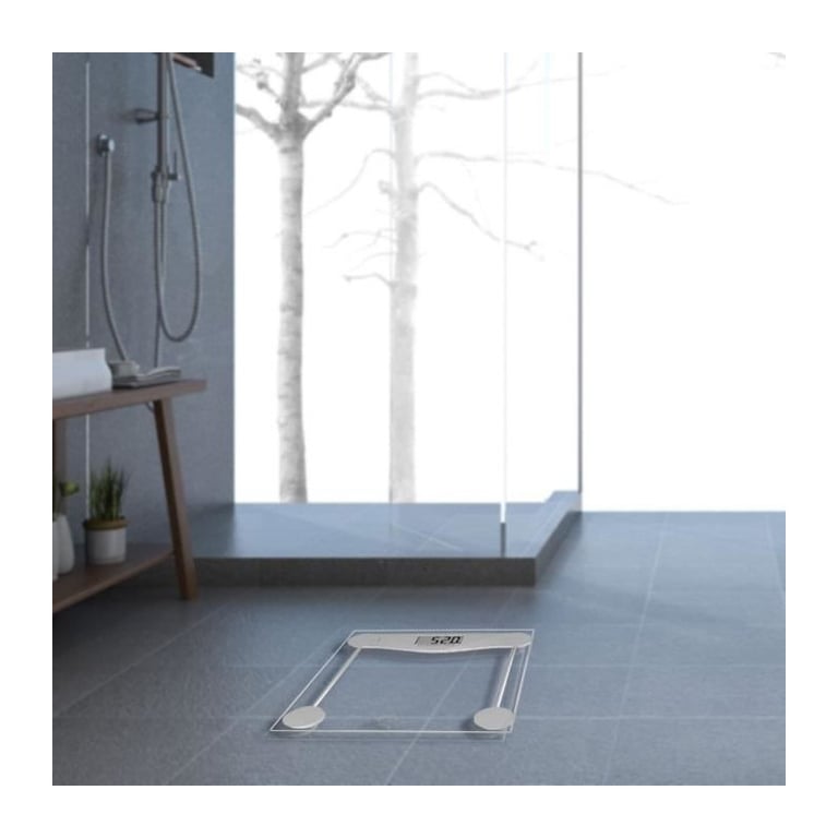 pèse personnes electronique SB2 little balance 8194 design épuré et élégant par son plateau en verre trempé coloré - vue 5