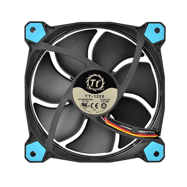 Thermaltake Riing 14 Boitier PC Ventilateur 14 cm Noir, Bleu - Neuf