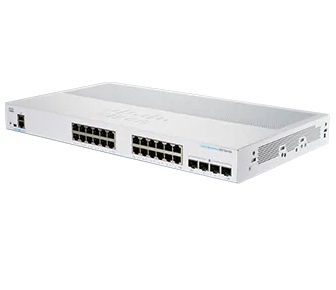 Cisco Business 250 Series CBS250 24T 4X Commutateur C3 intelligent 24 x 101001000 + 4 x 10 Gigabit SFP+ Montable sur rack - vue 2