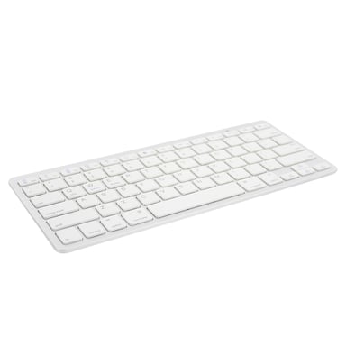 Ewent EW3161 teclado Oficina Bluetooth QWERTY Español Plata, Blanco
