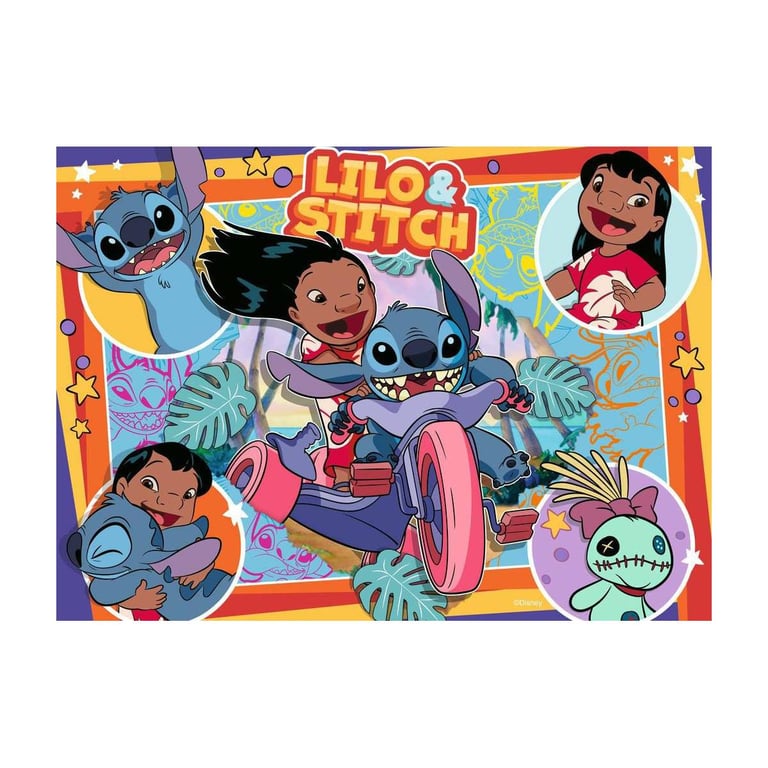Ravensburger Disney Stitch Lot de 4 puzzles de 100 pièces pour enfants – Chaque pièce est unique les pièces 'emboîtent parfaitement - vue 2