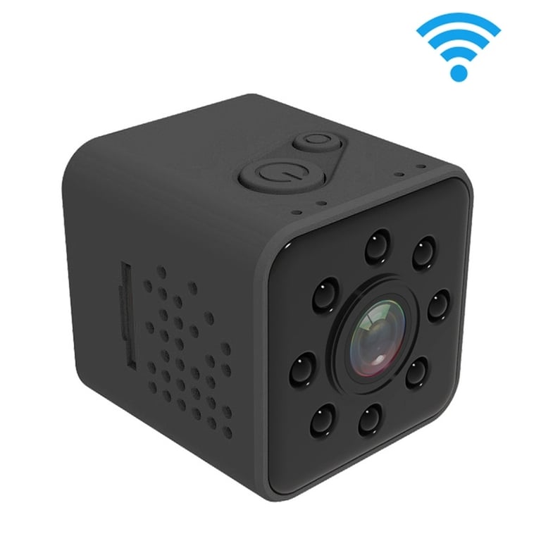 Mini Caméra 1080P DVr Boîtier Étanche Magnétique Ir Poche Wifi 155 Degrés Noir YONIS