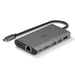 Lindy 43323 base para portátil y replicador de puertos Alámbrico USB 3.2 Gen 1 (3.1 Gen 1) Type-C Negro, Gris