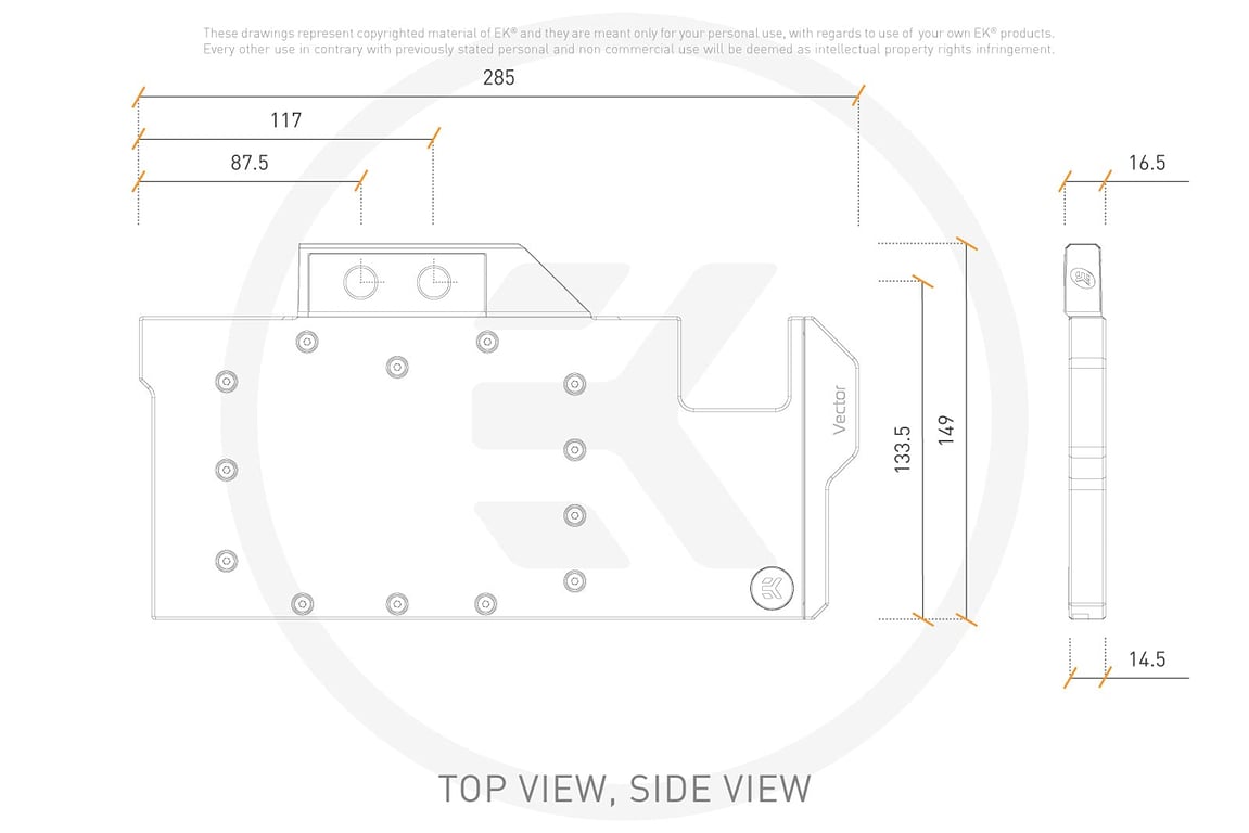 EK Water Blocks 3831109844304 pièce et accessoire pour systèmes de refroidissement d'ordinateurs Bloc d'eau Neuf - vue 2