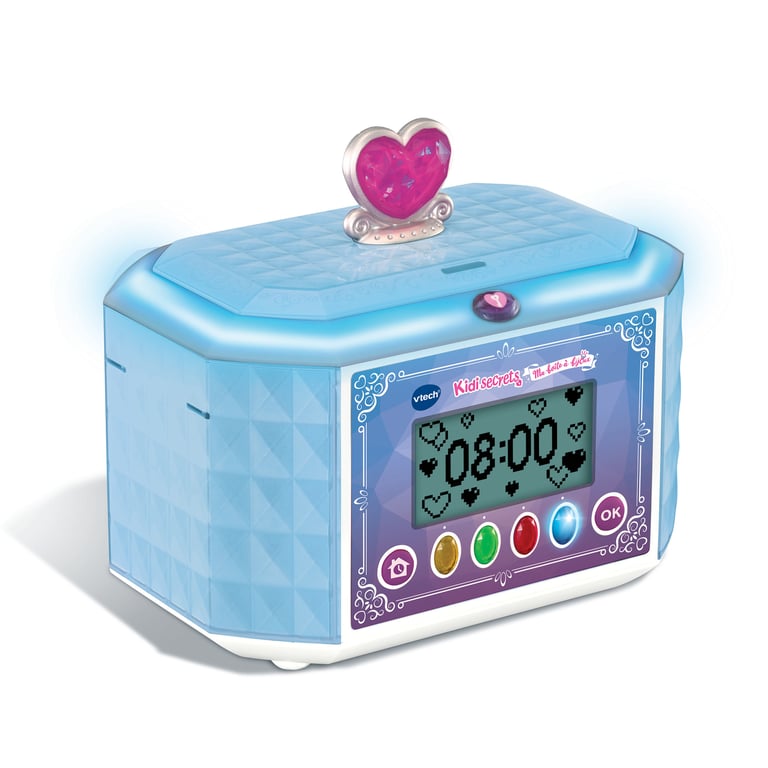 VTech KidiSecrets Ma Boîte à Bijoux Coffre Fort Secret 8 en 1 avec Code Enceinte 9 Jeux Jouet Électronique Sons et Lumières Cadeau Enfant de à Contenu en Français - vue 8