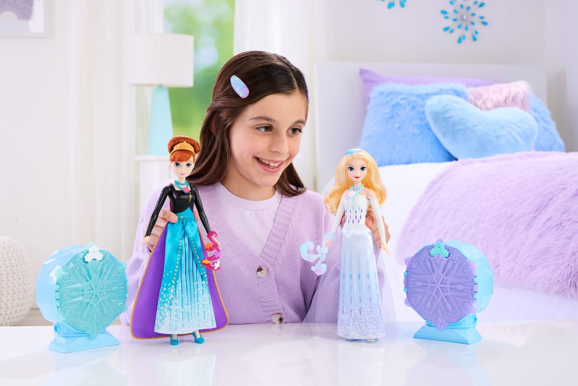 Poupée Disney Mattel JJY36 – Elsa Jewel Reveal avec 8 Accessoires Surprises - vue 5
