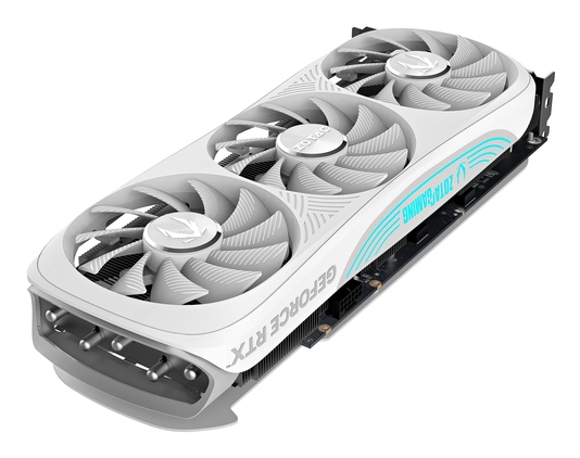 Zotac GAMING GeForce RTX 4080 SUPER Trinity OC - White Edition - carte graphique - NVIDIA GeForce RTX 4080 SUPER - 16 Go GDDR6X - PCIe 4.0 x16 - 3 x DisplayPort, HDMI Blanc - vue 4