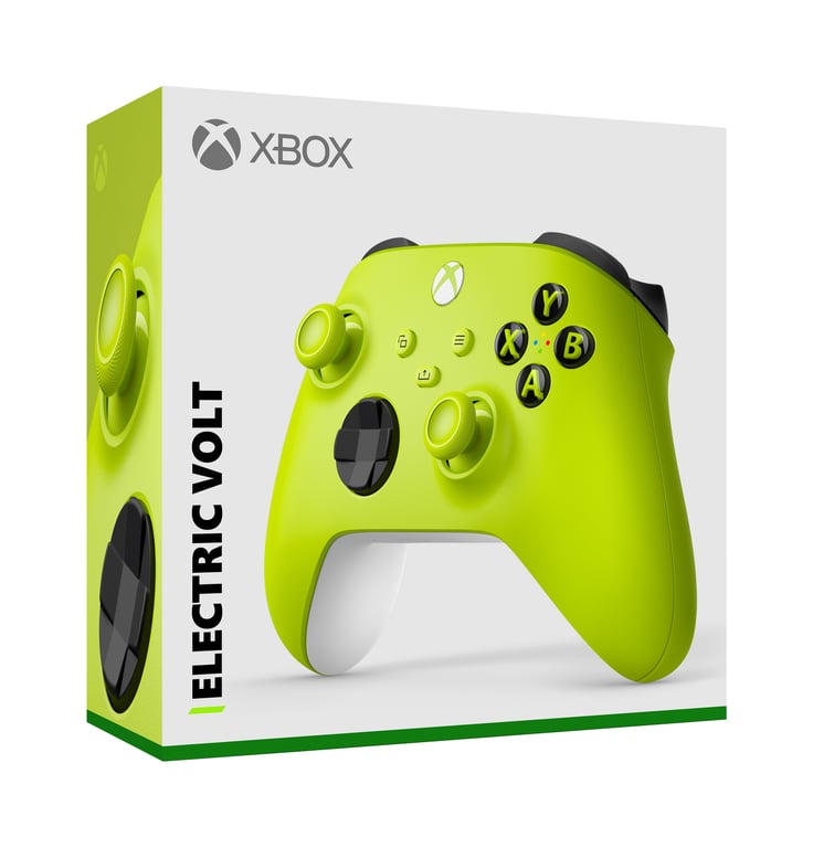 Mando inalámbrico Xbox Series de nueva generación - Voltio eléctrico - Amarillo - Xbox Series / Xbox One / PC Windows 10 - Amarillo