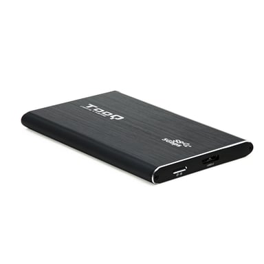 TooQ TQE-2529B Boîtier de disques de stockage Boîtier disque dur/SSD Noir 2.5''
