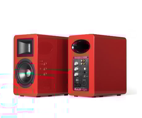 AIRPULSE A100 Altoparlante rosso cablato e wireless 100 W