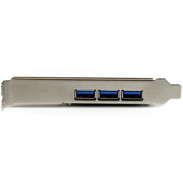 StarTech.com Carte contrôleur PCI E 4 ports USB 3.0 Type A 1 interne et 3 externes - vue 5