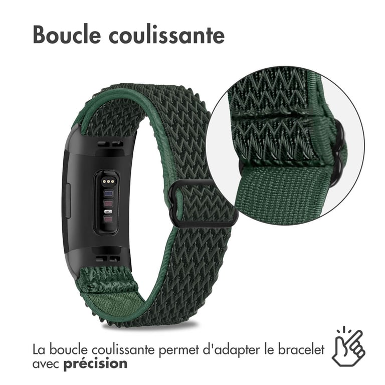 imoshion Bracelet élastique en nylon pour le Fitbit Charge 3 / 4 Neuf - vue 3